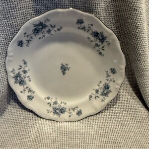 Haviland Blue and White Floral Dessert Plate